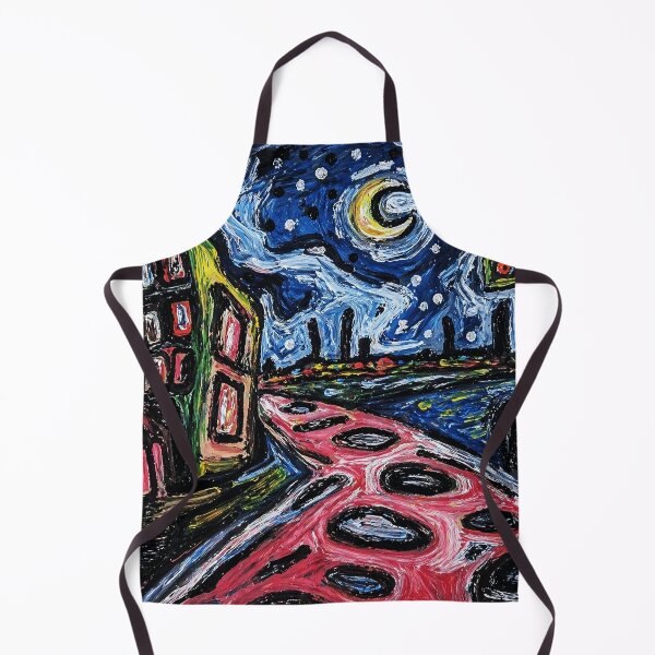 Item preview, Abstract Night Street Painting designed and sold by Modaozushi216.