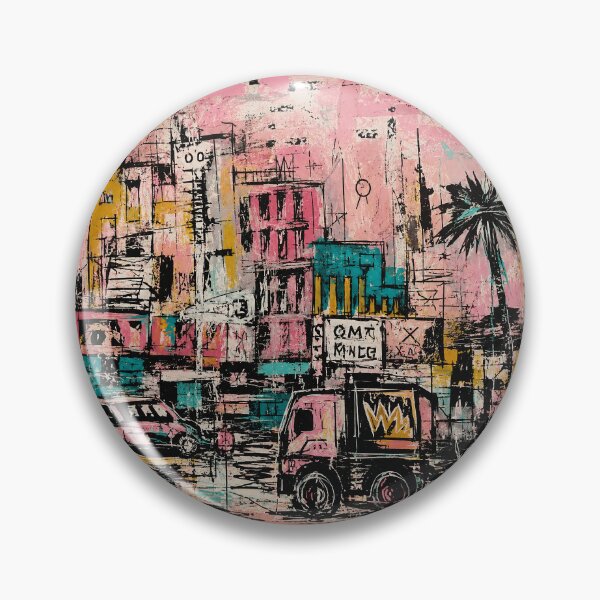 Item preview, Pink Urban Chaos Street Art Collage designed and sold by eliramaison.