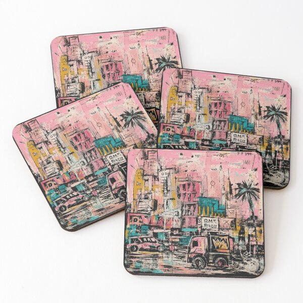 Item preview, Pink Urban Chaos Street Art Collage designed and sold by eliramaison.