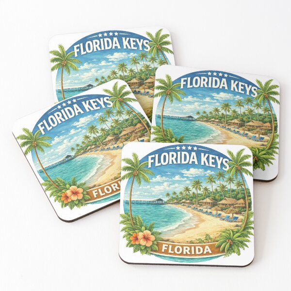 Item preview, Emblema retro de viajes a los Cayos de Florida designed and sold by vectcd.