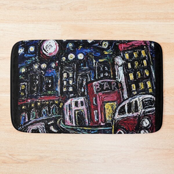 Artikelvorschau, Nachtstadt-Straßenmalerei im expressionistischen Stil entworfen und verkauft von Modaozushi216.