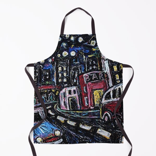 Artikelvorschau, Nachtstadt-Straßenmalerei im expressionistischen Stil entworfen und verkauft von Modaozushi216.