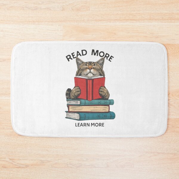 Item preview, Read More Learn More Cat Shirt Book Lover Gift Teacher Librarian Cat Reader Tee designed and sold by Sky-bully.