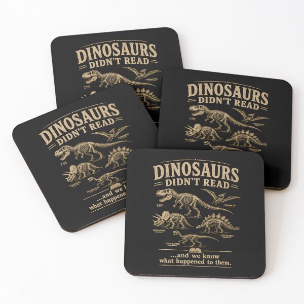 Item preview, Dinosaurs Did Not Read and We Know What Happened designed and sold by zoes-ink.