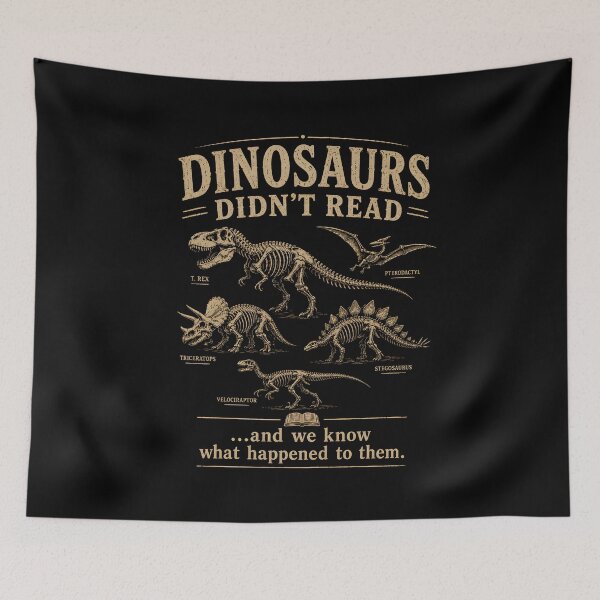 Item preview, Dinosaurs Did Not Read and We Know What Happened designed and sold by zoes-ink.