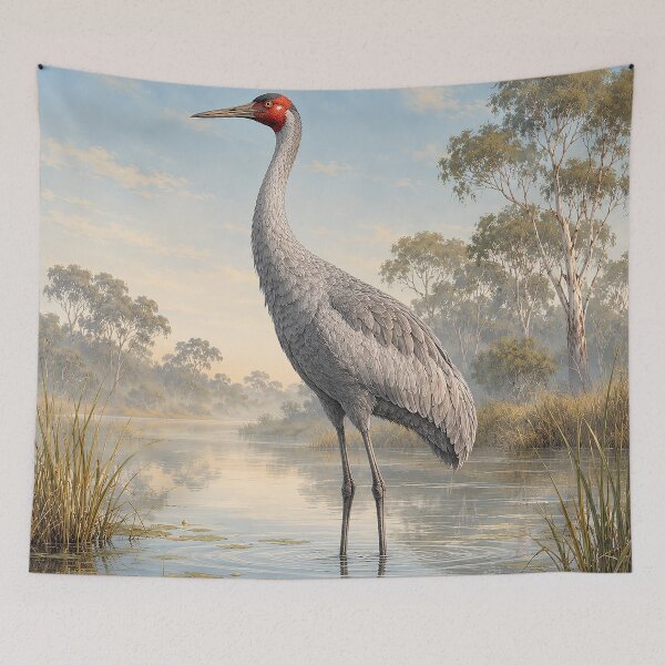Item preview, Wetland Crane designed and sold by Pixel Junkies Studio.