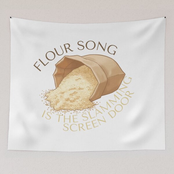Item preview, Flour Song The Slamming Screen Door - Funny Bread Pun designed and sold by Niji Hibana.