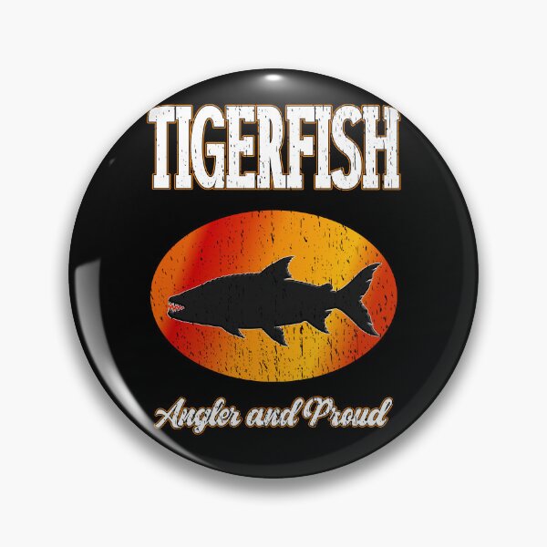 Item preview, Tigerfish Angler and Proud Vintage Fishing adventure fishing exotic adventures designed and sold by Jt41.