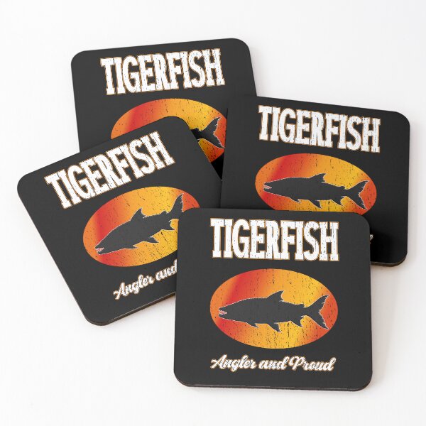 Item preview, Tigerfish Angler and Proud Vintage Fishing adventure fishing exotic adventures designed and sold by Jt41.