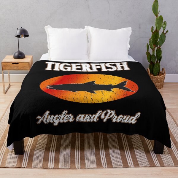 Item preview, Tigerfish Angler and Proud Vintage Fishing adventure fishing exotic adventures designed and sold by Jt41.