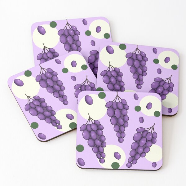 Item preview, Grapes different shapes purple grapes fruit pattern  designed and sold by RavenAMarie .