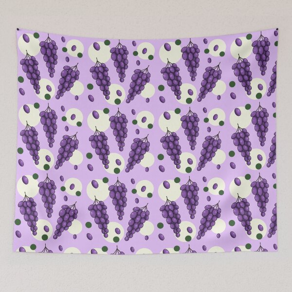 Item preview, Grapes different shapes purple grapes fruit pattern  designed and sold by RavenAMarie .