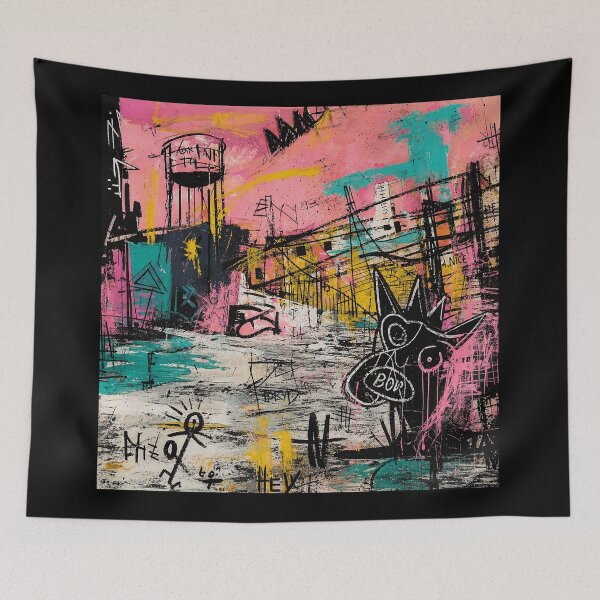 Item preview, Neon Alley Graffiti Chaos designed and sold by eliramaison.