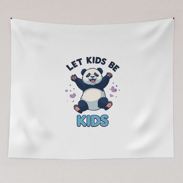 Item preview, Let Kids Be Kids Panda Shirt Childrens Day Gift Cute Panda Kids Teacher Parent Tee designed and sold by Sky-bully.