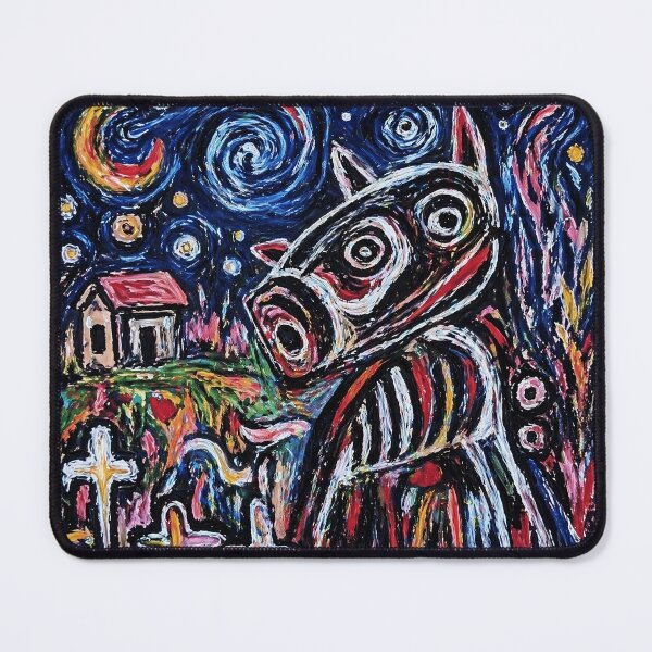 Item preview, Abstract Dog Night Painting designed and sold by Modaozushi216.