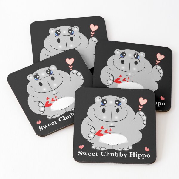Item preview, Sweet Chubby Hippo designed and sold by Shirley cute art .