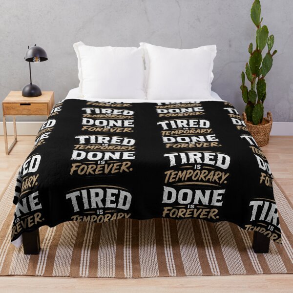 Item preview, Tired is temporary. Done is forever. designed and sold by Zayn Studio.