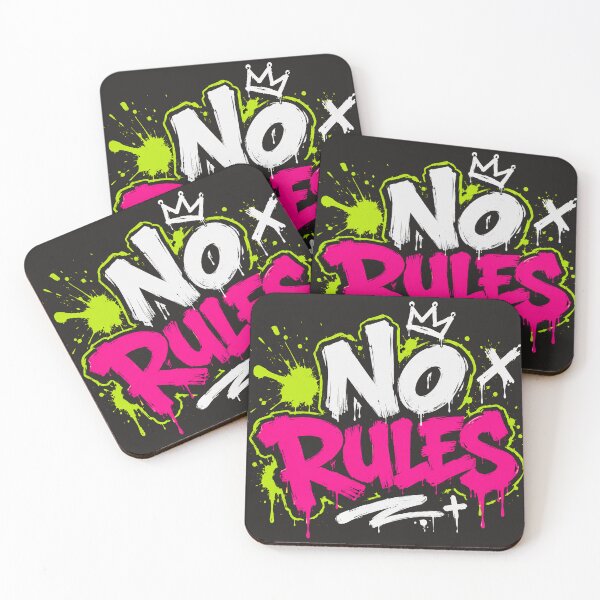 Item preview, NO RULES Graffiti Streetwear T-Shirt | Neon Urban Art Design designed and sold by JustResultsCo.