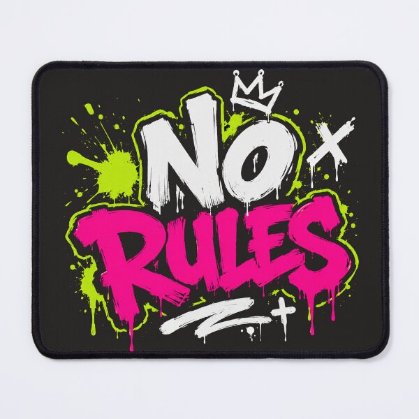 Item preview, NO RULES Graffiti Streetwear T-Shirt | Neon Urban Art Design designed and sold by JustResultsCo.
