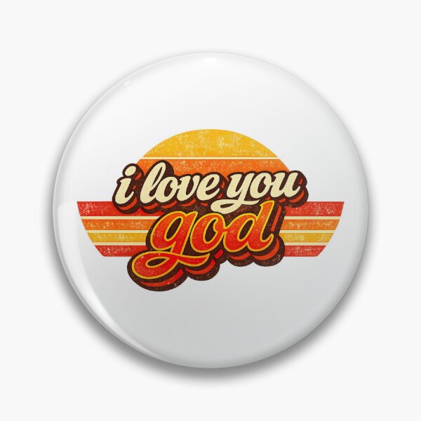 Item preview, I Love You God, Retro Vintage Style designed and sold by graphic-genie.