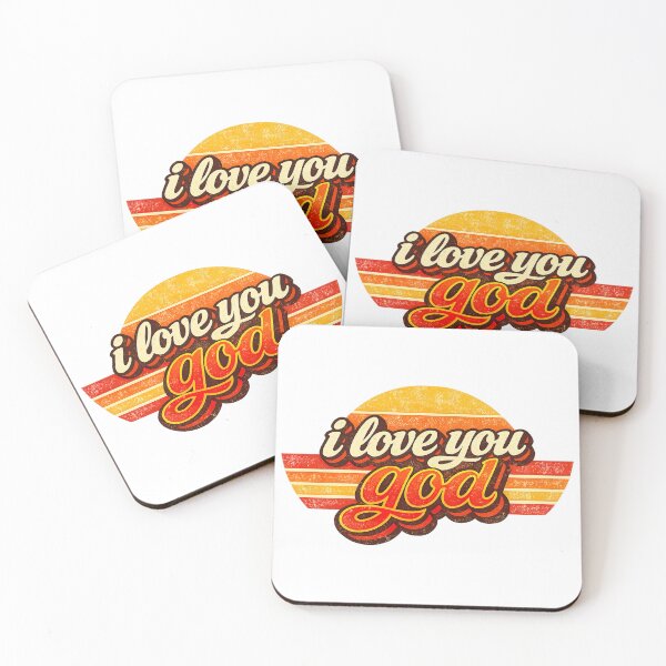 Artikelvorschau, Ich liebe dich, Gott, Retro-Vintage-Stil entworfen und verkauft von graphic-genie.