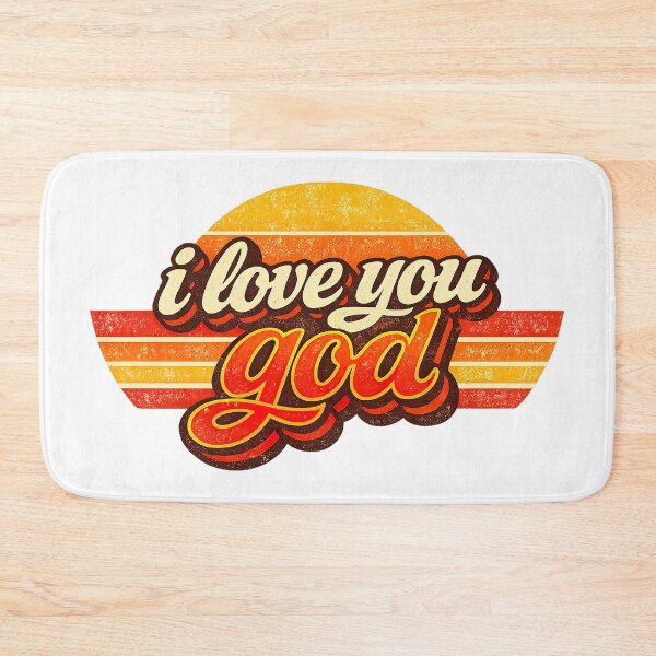 Item preview, I Love You God, Retro Vintage Style designed and sold by graphic-genie.