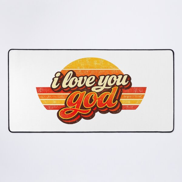 Item preview, I Love You God, Retro Vintage Style designed and sold by graphic-genie.