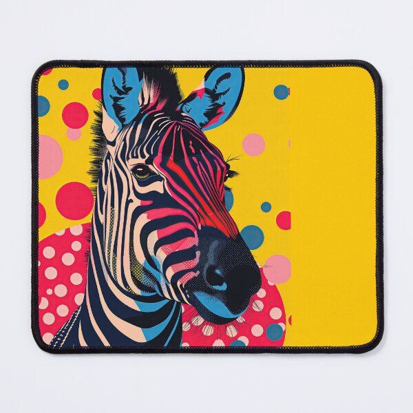 Item preview, Vibrant Pop Art Zebra with Colorful Polka Dots designed and sold by colorful-white.