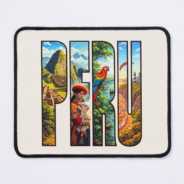 Item preview, Peru Landscape Typography designed and sold by Myra365Art.