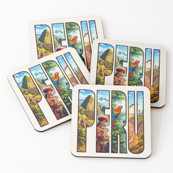 Item preview, Peru Landscape Typography designed and sold by Myra365Art.