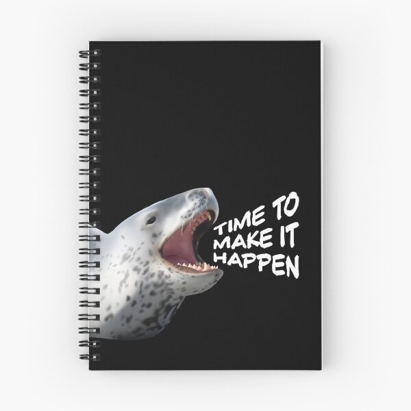 Item preview, Leopard seal yelling with funny text designed and sold by GivernyKate.