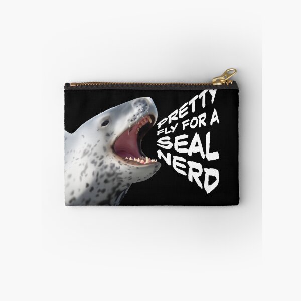 Item preview, Leopard seal yelling with funny text designed and sold by GivernyKate.