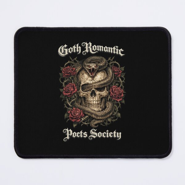 Item preview, Goth Romantic Poets Society skull shirt designed and sold by ShirtsOfDeath.
