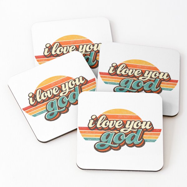 Artikelvorschau, Ich liebe dich, Gott, Retro-Vintage-Stil entworfen und verkauft von graphic-genie.