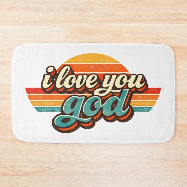 Item preview, I Love You God, Retro Vintage Style designed and sold by graphic-genie.