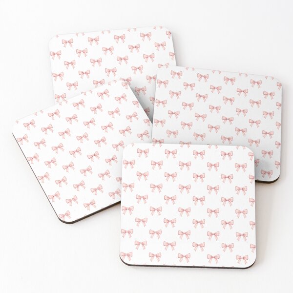Item preview, Shabby Chic Pink Bow Pattern Coquette Girly Aesthetic designed and sold by Bara Lune Design .
