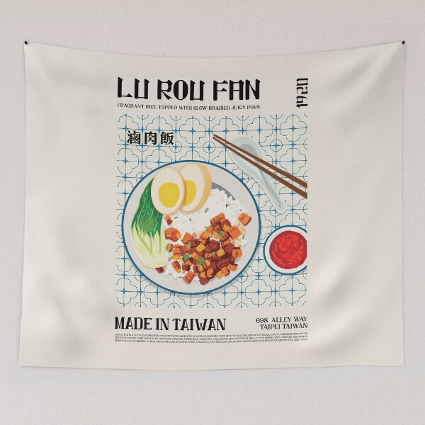 Item preview, Lu Rou Fan Wall Art designed and sold by SurfolioPrints.