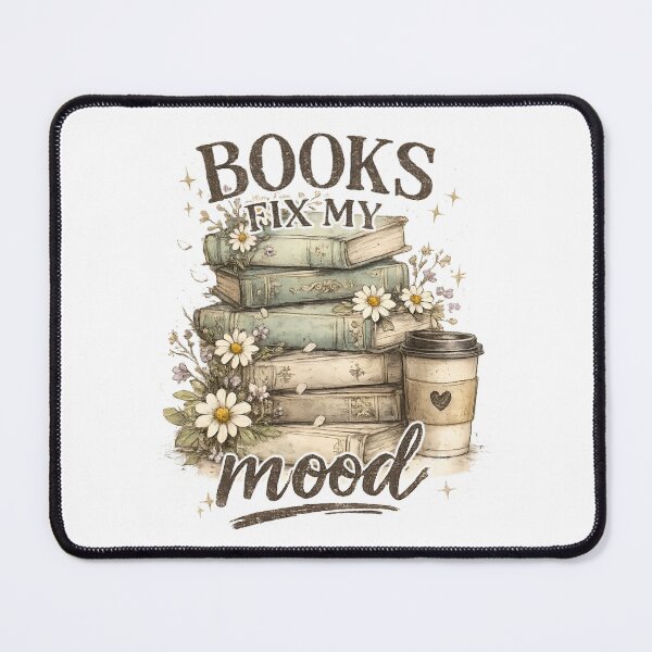 Item preview, Books Fix My Mood designed and sold by Zayn Studio.