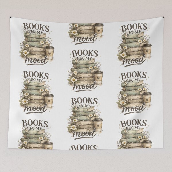 Item preview, Books Fix My Mood designed and sold by Zayn Studio.