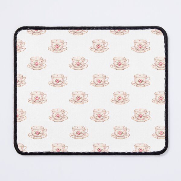 Item preview, Shabby Chic Vintage Pink Teacup Pattern Coquette Aesthetic designed and sold by Bara Lune Design .