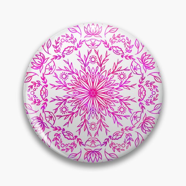 Item preview, Spring Blossom Mandala - Pink Holo Vibe designed and sold by halconiandesign.
