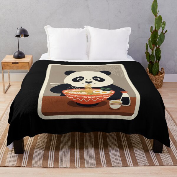 Item preview, Panda Eating Ramen Cozy Illustration designed and sold by JordynLadukeg65.