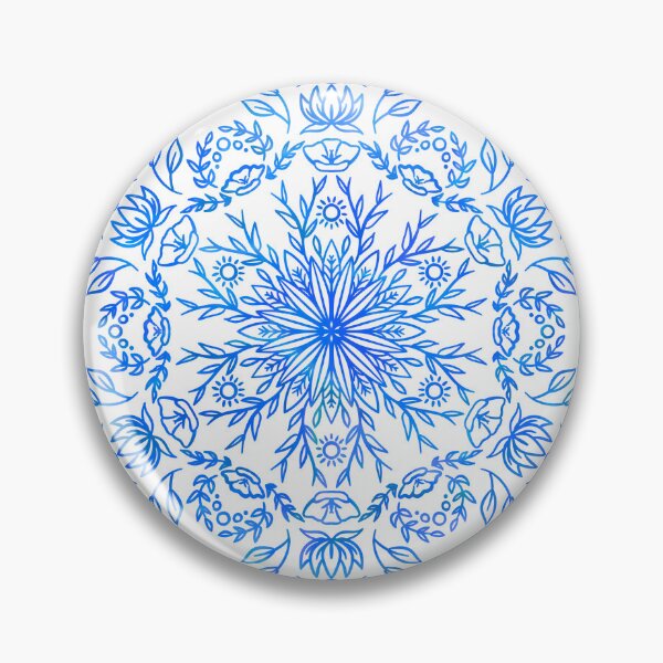 Item preview, Spring Blossom Mandala - Blue Holo Vibe designed and sold by halconiandesign.
