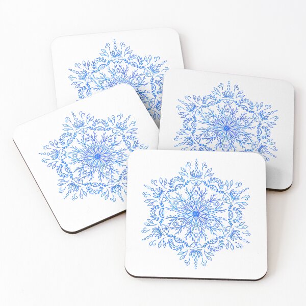 Item preview, Spring Blossom Mandala - Blue Holo Vibe designed and sold by halconiandesign.