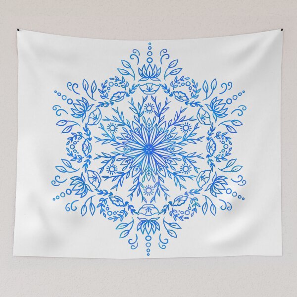 Item preview, Spring Blossom Mandala - Blue Holo Vibe designed and sold by halconiandesign.