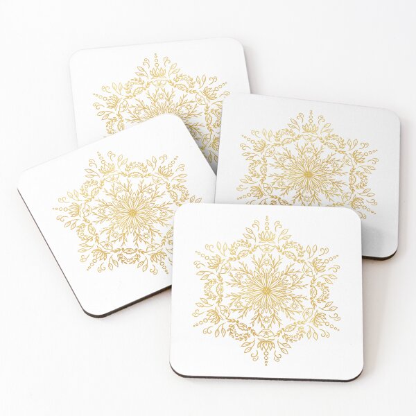 Item preview, Spring Blossom Mandala - Gold designed and sold by halconiandesign.