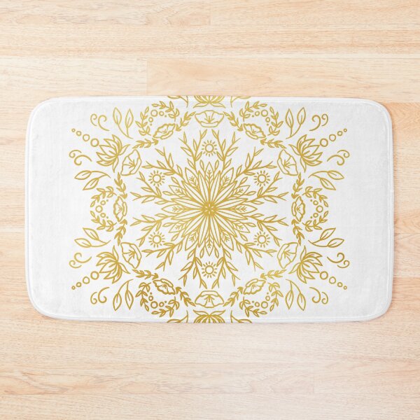 Item preview, Spring Blossom Mandala - Gold designed and sold by halconiandesign.