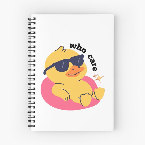 Item preview, chill duck with who care caption  designed and sold by PKK007.