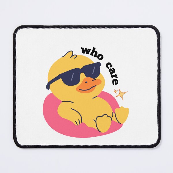Item preview, chill duck with who care caption  designed and sold by PKK007.