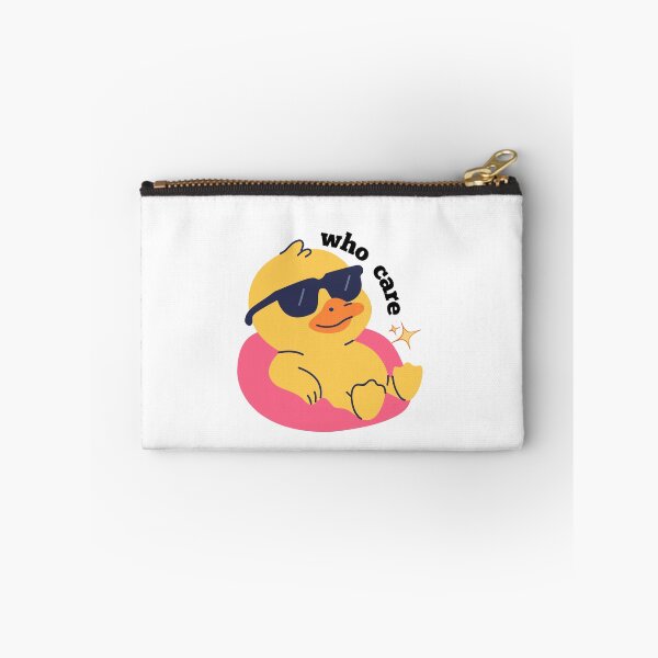 Item preview, chill duck with who care caption  designed and sold by PKK007.